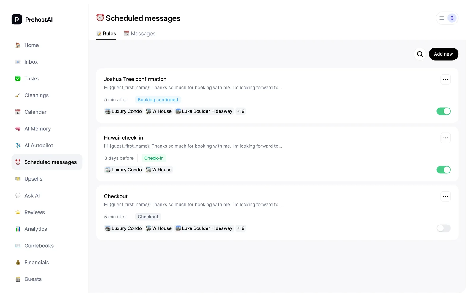 Так Scheduled Messages выглядит в вашем рабочем пространстве.
